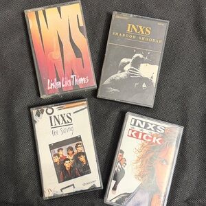 Vintage 80’s cassette tapes- INXS - Set of 4